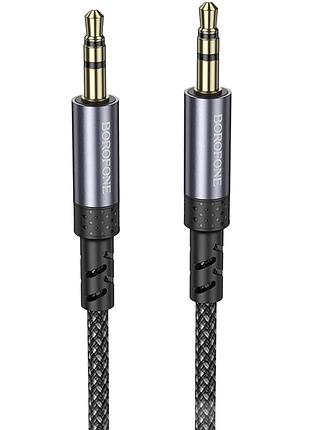 Аудио кабель aux borofone bl24 graceful (1m) metal grey