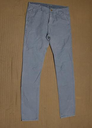 Отличные голубовато-серые льняные  брюки scotch & soda warren chino casual pants for men 31/34