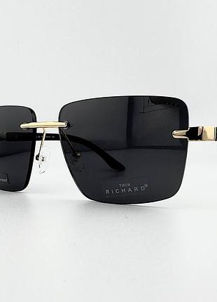 Солнцезащитные очки мужские безободковые thom marvelard tr9536 col.08-p1 polarized поляризационные с флексами