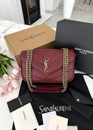 Yves saint laurent loulou burgundy gold