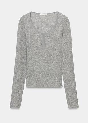 Лонг лонгслів zara  на основі вовни шерсті