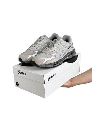 Мужские термо кроссовки asics gel-nyc#x light grey metallic
