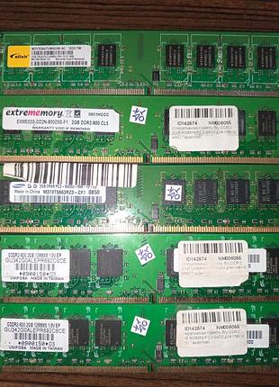 Оперативна пам'ять 5 шт. ddr2 2gb 800mhz pc2-6400 для пк