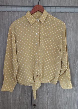 Шовкова блуза в горох.. trust shirt company