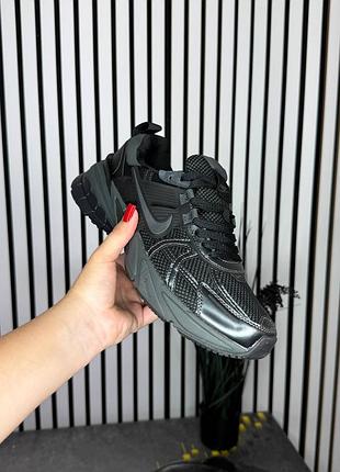 Nike v2k run black dark smoke grey