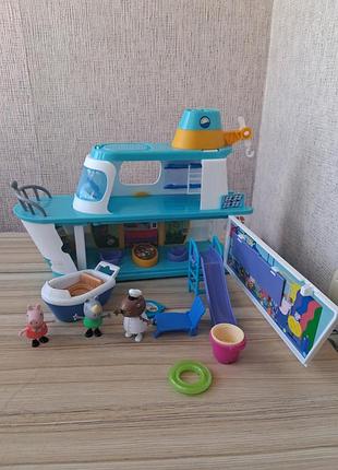 Ігровий набір круїзний лайнер пеппи peppa pig cruise ship hasbro