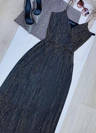 Вечірній комбінезон zara m міді комбінезон блискучий святковий комбінезон з брюками кюлотами зара