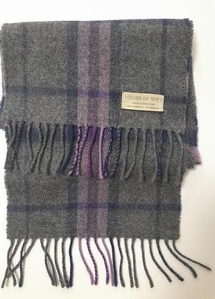 Шарф house of  spey lambswool scotland вовна