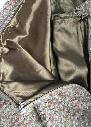 Теплая юбка миди  max mara с альпаки и шерсти ягнят 38-40