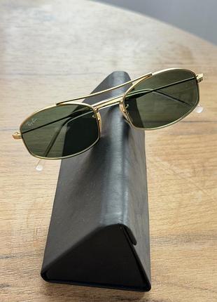 Сонцезахисні окуляри ray-ban 3719 001/4e green