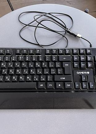 Ігрова клавіатура gamepro headshot gk398 usb rgb