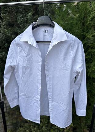 Класична біла сорочка m&s unisex