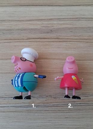 Фігурки свинки пеппи peppa pig, тато свин, бабуся свин