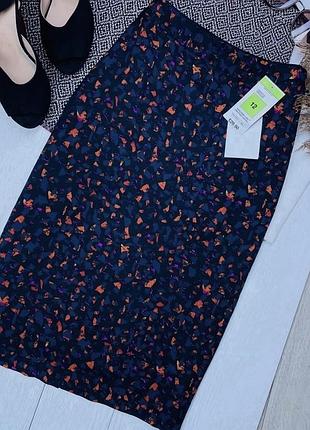 Нова літня спідниця marks&spencer m міді спідниця в принт тонка спідниця по фігурі