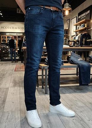 Джинси чоловічі scotch & soda сині l бавовна