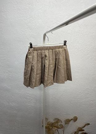 Shein дитяча плісерована міні спідниця сонцекльош коротка юбка до дівчинки дівчача спідничка
