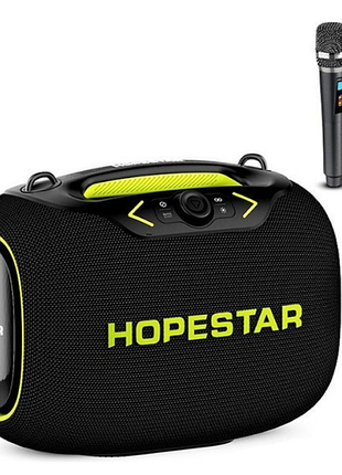 Беспроводная bluetooth колонка hopestar partybox, 120 Вт с двумя микрофонами.