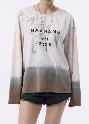 Стильний трендовий лонгслів bazhane essential футболка з довгим рукавом бажане оригінал