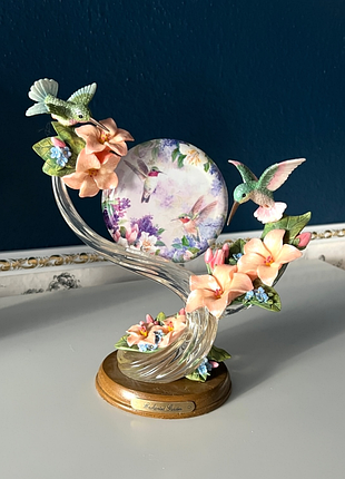 Декоративна композиція птах колібрі «enchanted garden» bradford exchange