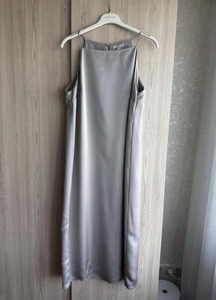 Атласна сукня комбінація плаття h&m zara