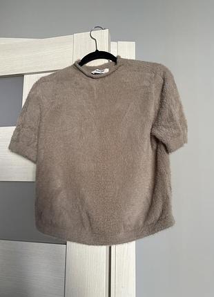 Ворсистий светр coosh з коротким рукавом, гольф xs-s