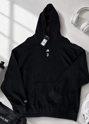 Чоловіче оригінальне худі adidas x juventus оверсайз