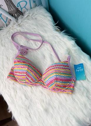 Яркий пляжный верх от купальника matalan (holiday shop) размер 32с