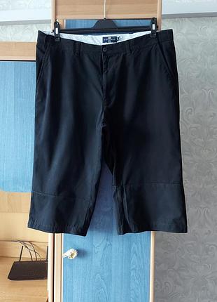 Подовжені іссинє-чорні котонові шорти, 40w/54-56, chino, blue harbour by marks&spencer