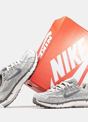 Стильные кроссовки nike p-6000 light gray