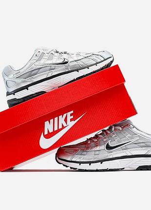 Стильные кроссовки nike p-6000 silver