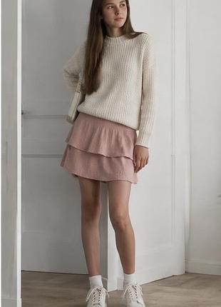 🌸 стильна спідничка name it lmtd 🌸 розмір 164 спідниця пудрова