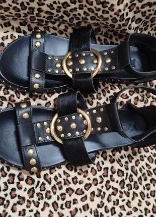 Шкіряні босоніжки river island р.40 устілка 26 см