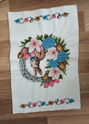 Великодній рушник на великий кошик