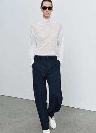 Брюки в полоску с пуговицами — zw collection с