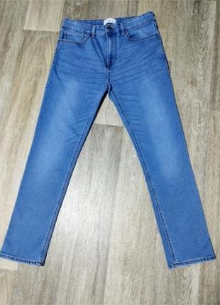 Мужские светло-синие джинсы easy est 1973 , размер 34r ultra comfort slim .