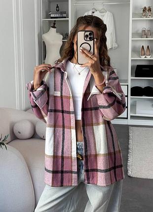 Must-have осіннього гардеробу 🍂 подовжена кашемірова сорочка в клітинку