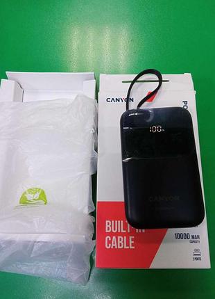 Универсальный внешний аккумулятор повербанк б/у canyon 10000mah onpower 101 pd/22.5w (cns-cpb101bk)