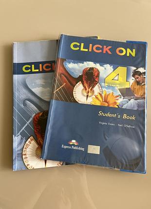 Британські підручники англійської мови click on 4 (workbook and students book)