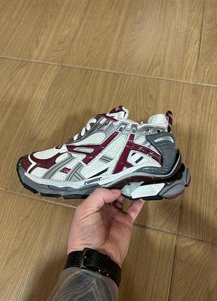 Balenciaga runner burgundy grey