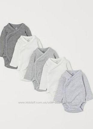 Боди с длинным рукавом h&amp;m 0-1мес