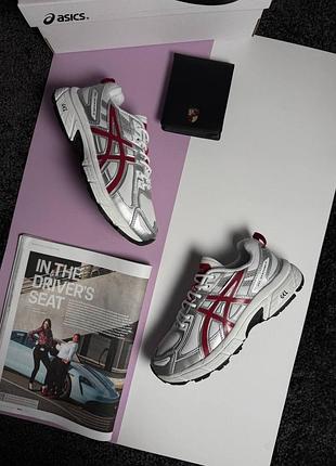 Жіночі кросівки asics gel-venture 6 white metallic red