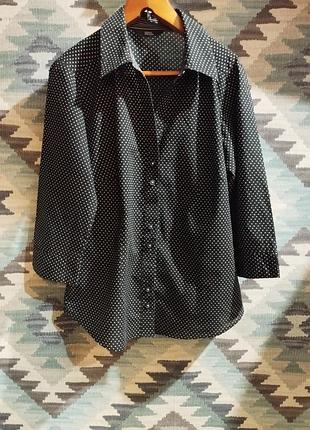 Жіноча сорочка в дрібний горошок marks&spencer uk 8/eu 36/s/ 42-44
