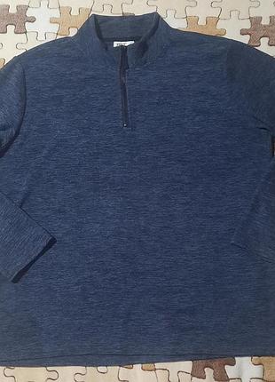 Чоловічий флісовий джемпер x-mail (kik) на блискавці 1/4 zip, розмір xxl (хороший стан)