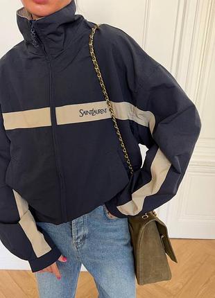 Куртка ветрівка плащовка ysl s m l