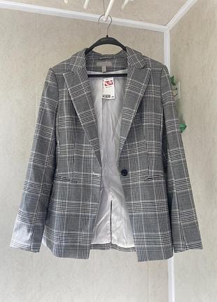 Піджак h&m у клітинку ! новий !!