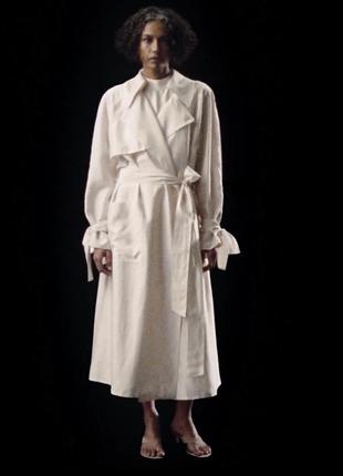 Тренч zw collection 2244/090/712 zara з ліоцелу