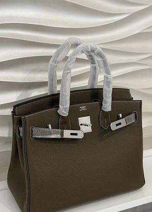 Сумка біркін ермес hermes birkin 30 cm togo silver furniture того