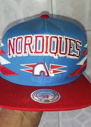 Vintage hockey, бейсболка, snapback mitchell&ness nhl quebec nordiques
