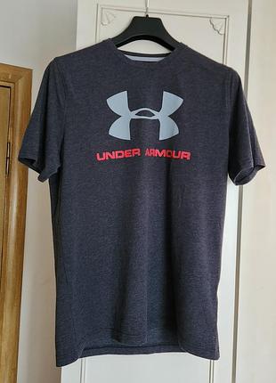 Футболка under armour чоловіча темно-сіра