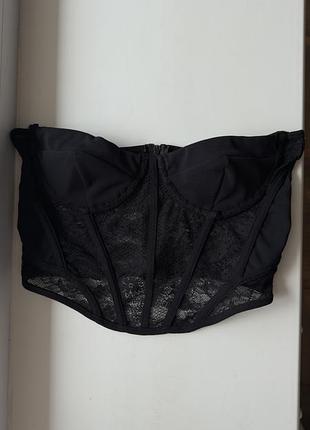 Мереживний топ-корсет zara